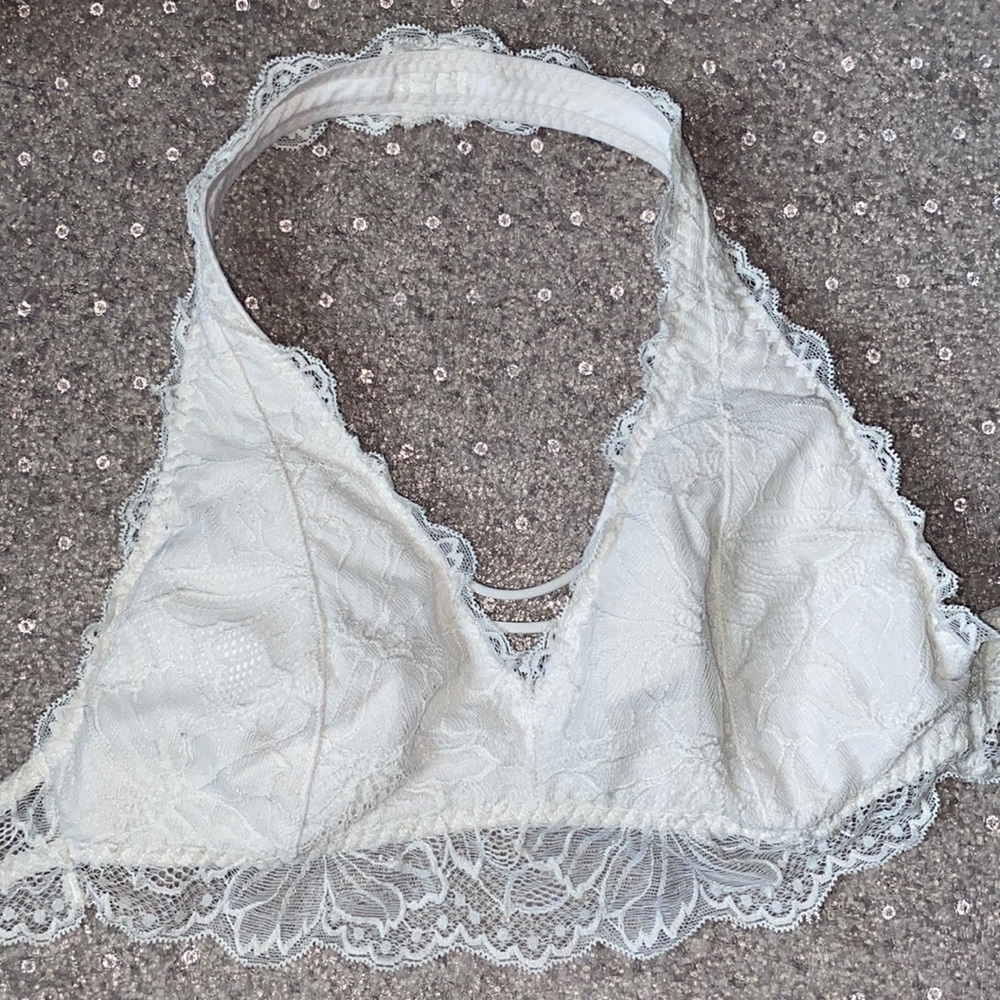 Hollister Lace Halter Bralette Size Small
